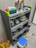 美厨（maxcook）厨房置物架 层架多层餐边收纳柜微波炉储物橱柜四层70cm MCZW6561 实拍图