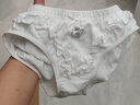 哈貝比兒童內褲女童寶寶內褲嬰兒內褲兒童透氣薄款嬰兒可愛(ài)花邊內褲女童三角內褲2條裝1歲寶寶 女童三角褲2條裝 120(4-5歲) 曬單實(shí)拍圖