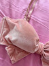 好奇蜜斯內衣女薄款文胸無(wú)鋼圈絲絨法式可愛(ài)胸罩純欲 好奇蝴蝶結 糖霜草莓 M 曬單實(shí)拍圖