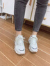 啄木鳥品牌軟底厚底老爹鞋女2025夏季新款鞋子網(wǎng)面百搭增高鞋休閑運動鞋 米色 37 曬單實拍圖
