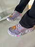 Skechers斯凱奇兒童閃穿鞋大童運動跑鞋閃燈鞋女童無需彎腰休閑鞋303701L 曬單實拍圖