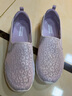 SKECHERS斯凱奇女鞋透氣一腳蹬夏季百搭單鞋甜美蕾絲懶人健步鞋媽媽鞋 124732/LAV 薰衣草色 38 曬單實(shí)拍圖