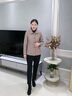 俞兆林（YUZHAOLIN）媽媽裝春秋短款時(shí)尚洋氣外套女2025新款中老年人女裝秋裝呢子衣服 紫色 2XL 建議100-115斤 曬單實(shí)拍圖