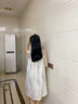 韓姿朵（Hanziduo）雙層紗布棉紗情侶睡衣女純棉吊帶睡裙夏季嬰兒紗綿綢男全棉家居服 3248男 L 曬單實(shí)拍圖