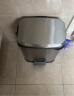 柏图佳13L轻奢脚踏开盖不锈钢垃圾桶大号(砂光银)厨房卫生间方形垃圾桶 实拍图