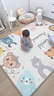 三順暖潤石墨烯碳晶地暖墊家用加熱地毯兒童卡通爬爬墊電熱地墊加熱地墊 萌寵之家 150x200cm 曬單實(shí)拍圖