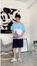 阿尼三青少年冰絲t恤男夏季短袖2025新款男夏裝初中高中學(xué)生大童運(yùn)動(dòng)裝 01款藍(lán)色 M 【80-105斤】 曬單實(shí)拍圖