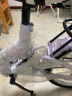三河马男女折叠自行车成人折叠车学生车迷你款自行车带双减震折叠碟刹 单速低配白色 实拍图