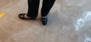 强人豆豆鞋女平底浅口单皮鞋舒适透气软面软底女鞋 JDA237030 黑色 36 实拍图