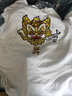 簡(jiǎn)拓中國(guó)風(fēng)龍紋刺繡純棉短袖T恤男新款繡花薄款透氣舒適寬松學(xué)生情侶 白色 XL碼 曬單實(shí)拍圖