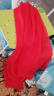 上海故事雪纺仿 真丝丝巾女超大规格纱素色沙滩海滩防晒纱巾广场舞母亲节 大红 实拍图