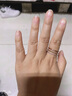 芊芽韓版鏤空三層鑲鉆戒指女食指環(huán)戒子飾品情人節生日禮物老婆 美號8號 曬單實(shí)拍圖