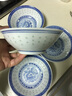 瑾瀚瓷軒防燙手高溫陶瓷 手工制作淺碗青花瑾瀚瓷碗套裝龍紋陶瓷家用定制景德鎮成人傳統懷舊菜碗 1個(gè)裝 曬單實(shí)拍圖
