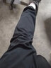 啄木鳥休閑褲男褲子運動服春秋季長褲新款中青年純色百搭休閑跑步男裝 黑色直筒+藍色直筒 XL （110斤-135斤） 曬單實拍圖