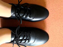 百林猴小白鞋女春秋真軟皮平底女鞋孕婦媽媽鞋女生職業(yè)小皮鞋百搭休閑鞋 黑色 37 曬單實(shí)拍圖