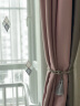 绣景 北欧现代ins纱帘成品 绣花中式欧式窗纱客厅 菱格粉色 四爪钩款 宽3米*高2.6米 1片 实拍图