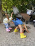 巴布豆儿童雨鞋男童女童夏季小孩水鞋宝宝雨鞋 粉色 150码 实拍图