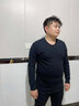 恒源祥特大碼秋衣秋褲男士純棉保暖內衣秋冬加肥加大號全棉寬松大碼套裝 胖哥專(zhuān)屬套裝【圓領(lǐng)-黑色】 4XL （190/115） 曬單實(shí)拍圖