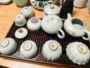 青澹汝窯茶杯主人杯汝瓷功夫茶具陶瓷純手工天青色景德鎮(zhèn)四神杯 四神杯套組 80mlX4 曬單實拍圖