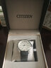 西鐵城（CITIZEN）AR系列光動能腕表夜光三針黑盤皮帶男士休閑手表 AW1150-07A 曬單實拍圖