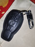 奔馳鑰匙包C級GLE320GLS400 GLA C200L GLC260LS級B級汽車(chē)鑰匙套包扣真皮 鑰匙包+鑰匙扣（三鍵黑色） 曬單實(shí)拍圖