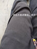 真維斯（Jeanswest）亞麻休閑褲男夏季薄款冰絲速干寬松束腳運(yùn)動(dòng)新款九分褲子潮 709黑色 2XL 曬單實(shí)拍圖