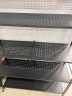 蔓斯菲尔（MSFE）免安装可折叠可移动钢制书架置物架简易 【可放800本】碳钢黑色五层 免安装可移动【71长X35宽CM】 实拍图
