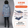 艾宣米（AIXUANMI）媽媽裝2024冬裝新款羽絨服中長(cháng)款洋氣大碼女士外套保暖中老年棉襖 曬單實(shí)拍圖