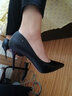 蜘蛛王女鞋春秋新款尖頭細跟高跟鞋百搭工作鞋優(yōu)雅單鞋女91051 黑色 39 曬單實(shí)拍圖