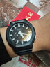 卡西歐（CASIO）手表男表學(xué)生防水電子石英表運動表2100八角正品七夕禮物送男友 GA-2100-1APR 堅韌黑白 曬單實拍圖