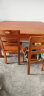 贝特森 餐桌 实木餐桌椅组合 可伸缩折叠中式椭圆形饭桌子 【胡桃色/海棠色/榉木色】可选 一桌四椅【1.2米/1.38米】可选 实拍图