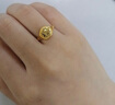 周六福（ZLF）  黃金戒指車花女戒活口 計(jì)價(jià) 足金 13號(hào) - 3.67g 曬單實(shí)拍圖