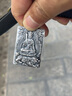 龐益純999銀文殊菩薩屬兔本命佛吊墜男 千手觀音生肖項(xiàng)鏈女護(hù)身符銀飾 復(fù)古色 文殊菩薩 屬兔 曬單實(shí)拍圖