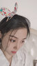念凝網(wǎng)紅發(fā)夾女成人波點網(wǎng)紗兔耳朵鴨嘴夾韓版甜美可愛少女劉海夾邊夾 兔耳朵發(fā)夾 白色 曬單實拍圖