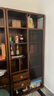 心居名家 新中式實(shí)木書(shū)柜單門(mén)展示架烏金木書(shū)房家具辦公室胡桃木色柜子 左右書(shū)柜一套 曬單實(shí)拍圖