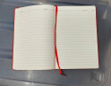 齐心（Comix）A5/25K 122张皮面记事本 商务办公会议记事本日记本笔记本子可定制文具用品 红色 C5902 实拍图