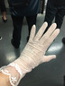 雪倫姿XUELUNZI夏日防曬手套新品防嗮手套女超薄冰絲開(kāi)車(chē)夏季女士GP003 淺粉色 麥穗款 曬單實(shí)拍圖