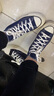 匡威（Converse）官方 1970s三星標暗夜藍灰綠色復古帆布鞋164945C 164945C 36.5 曬單實(shí)拍圖