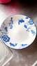 年年有魚(yú)青花瓷圓形飯盤(pán)子深菜盤(pán)家用創(chuàng  )意陶瓷西餐沙拉水果盤(pán)魚(yú)盤(pán)  藍色8英寸盤(pán)子20厘米 1個(gè) 曬單實(shí)拍圖