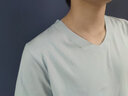 必行（bisual）男士純棉短袖t恤運(yùn)動打底衫男無痕內(nèi)衣V領(lǐng)緊身背心透氣吸汗衫男 自選款和顏色，留言備注 XL （適合120-140斤） 曬單實(shí)拍圖