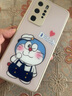 美十美分（MSMF）適用蘋(píng)果手機殼可愛(ài)藍胖子女款iPhone17promax保護套卡通叮當貓液態(tài)玻璃直邊全包防摔硬殼 蘋(píng)果【玻璃古董白】哆啦a夢(mèng)-18236 華為/榮耀/小米/紅米/OPPO/VIVO聯(lián)系客服 曬單實(shí)拍圖