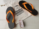 hippobloo泰國進(jìn)口河馬乳膠人字拖鞋男女通款防滑橡膠涼拖鞋 橙棕橙 39 (泰10) 曬單實(shí)拍圖