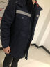 UHX工作服棉衣男冬季加厚棉服中長款物業(yè)工地定制勞保服冷庫保潔外套 【083棉衣】-藏藍(lán)色（中長款） L (170) 建議120-140斤左右 曬單實(shí)拍圖