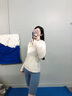 KELME 卡爾美 瑜伽健身五分褲女春夏新款高腰提臀收腹彈力訓(xùn)練緊身褲 灰藍(lán)色 L 【165/88A】 曬單實(shí)拍圖
