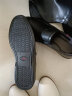 红蜻蜓男士休闲皮鞋舒适一脚蹬男士单鞋套脚鞋爸爸鞋懒人鞋WTA8640 黑色 39 实拍图