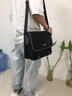 派保爵男士休閑斜挎包翻蓋橫款單肩包帆布韓版輕便大容量商務(wù)休閑男包 PBJ0799D寶藍色 曬單實(shí)拍圖