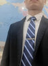 GT紳誠 潮流城市簡約款槍金銀色格紋領帶夾 男西服配飾禮盒裝 銀色潮流城市 50*7mm 曬單實拍圖