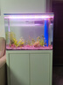 森森（SUNSUN）魚缸金魚缸家用落地玻璃生態(tài)大魚缸客廳水族箱 白色 80cm長（帶柜底過濾）發(fā)物流 曬單實(shí)拍圖