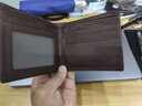 稻草人男士短款頭層牛皮豎款錢(qián)包商務(wù)皮夾手包多卡位大容量卡包小零錢(qián)包 咖啡色-02210461 曬單實(shí)拍圖