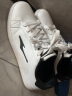 鸿星尔克板鞋夏季2024年新款红星男鞋皮面滑板鞋低帮运动鞋白色休闲鞋子男 正白/正黑(1148) 42 实拍图